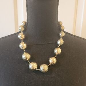 Chico's Gold Pearl Necklace Timeless Elegance